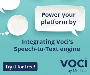 Voice technology website advert